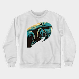 Sneaking Parrot Sticker Crewneck Sweatshirt